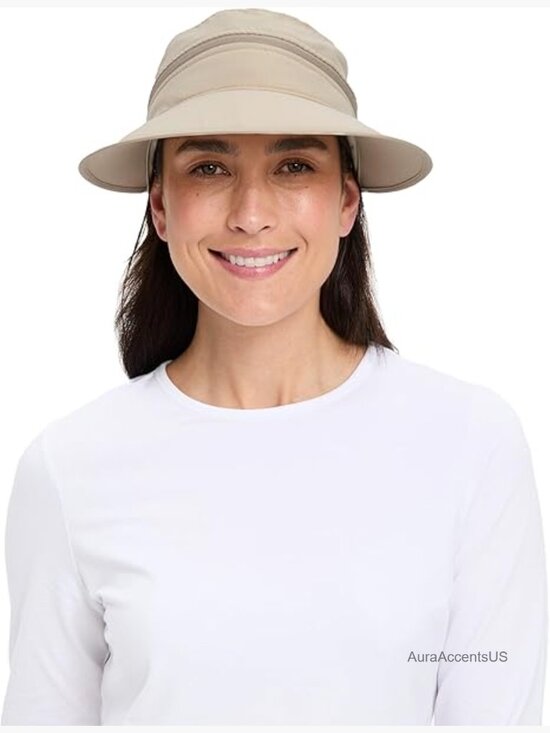 UPF 50+ Sun Visor Hat 2-in-1 Convertible Adjustable Lightweight Packable main image 5